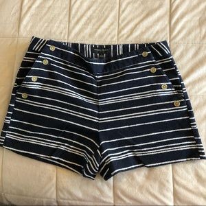 Banana Republic blue and white stripped shorts